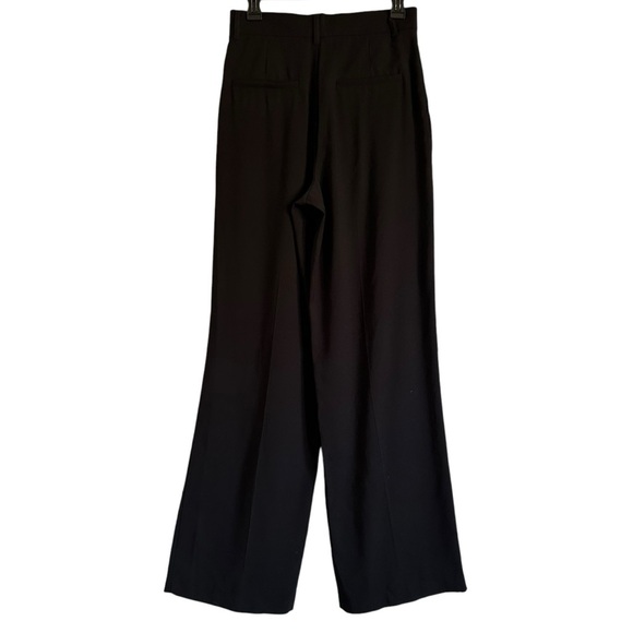 NWT ZARA WIDE LEG VISCOSE BLEND LIGHTWEIGHT BLACK PANTS SIZE SMALL - Picture 4 of 13